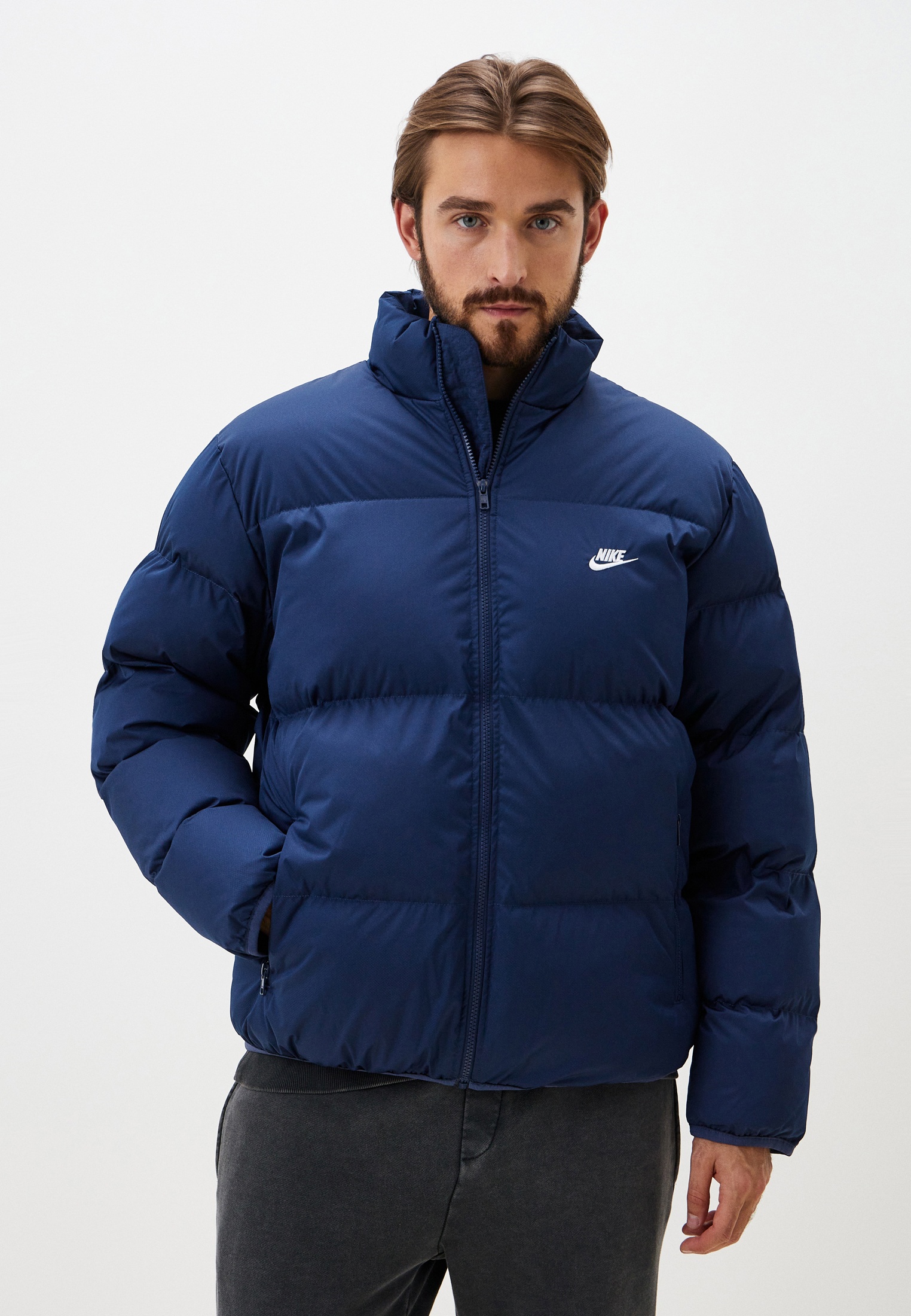 Пуховик Nike M NK CLUB PUFFER JKT, цвет: синий, RTLADV616201 — купить в ...