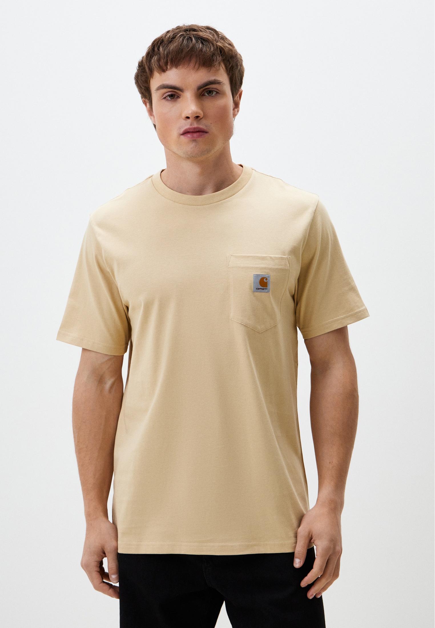 Футболка Carhartt WIP, цвет: бежевый, RTLADV911101 — купить в интернет ...