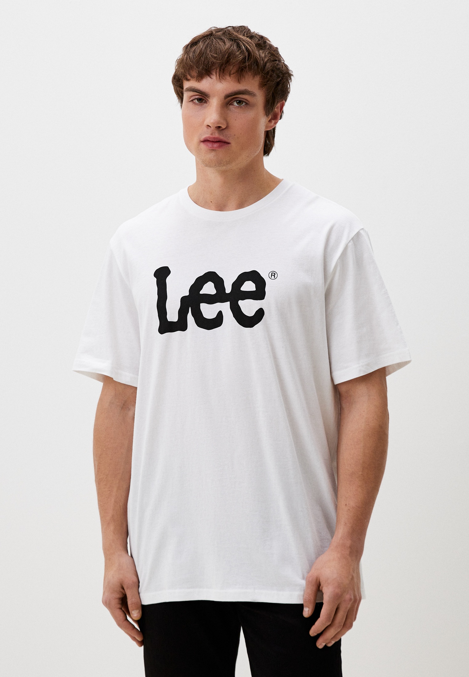 Футболка Lee, цвет: белый, RTLADW542601 — купить в интернет-магазине Lamoda