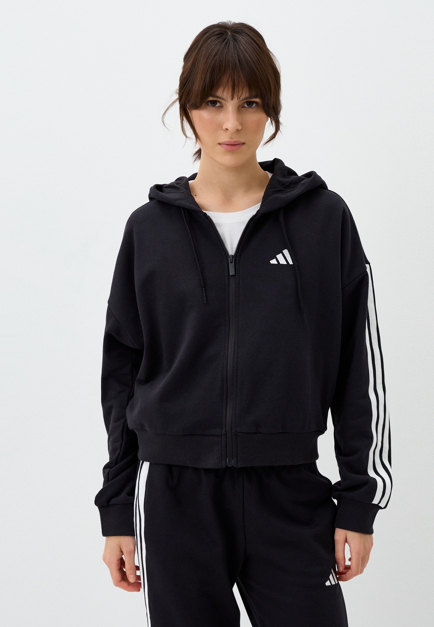Толстовка Adidas W 3S FT FZ HD