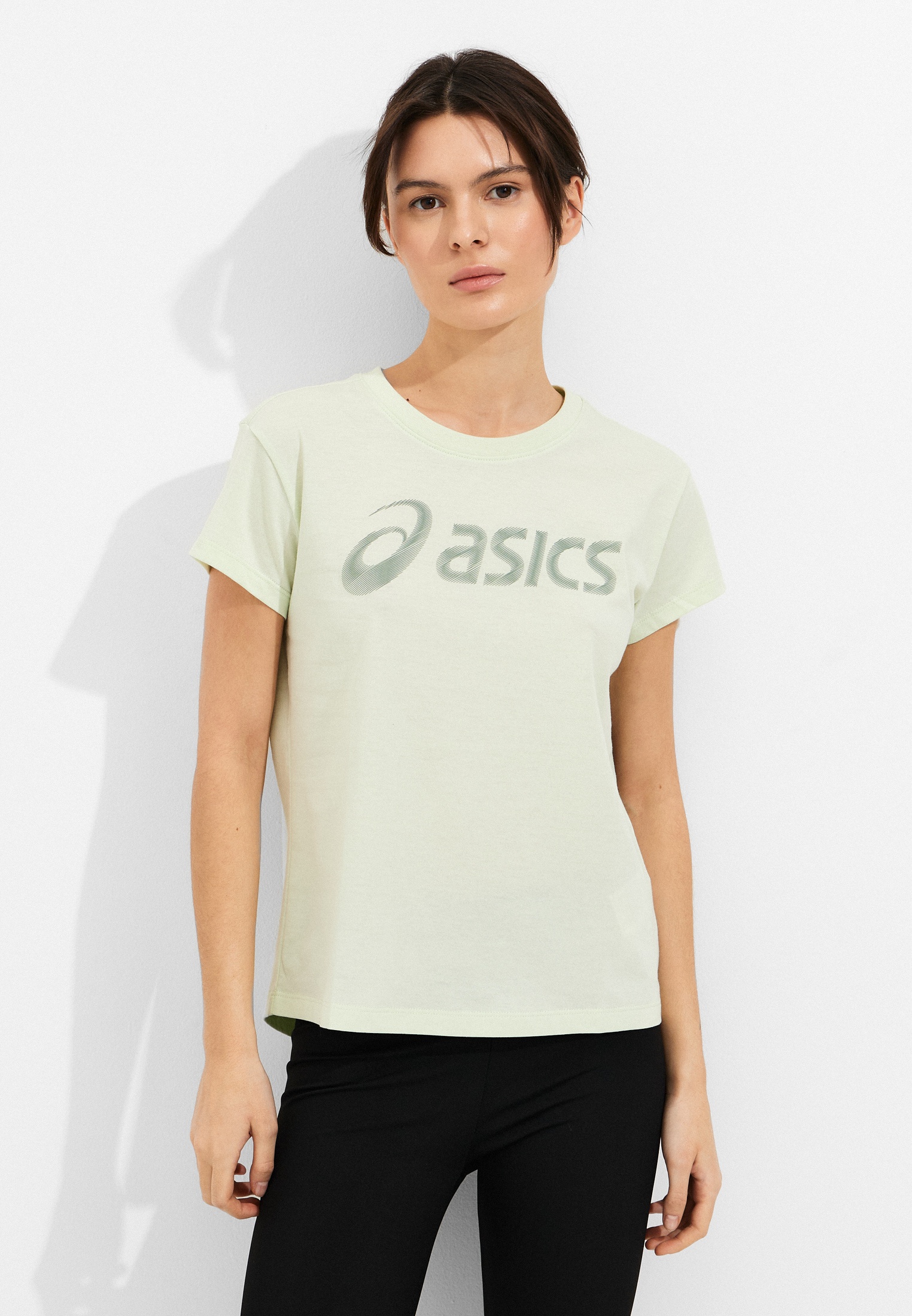 Футболка ASICS, цвет: зеленый, RTLADX075401 — купить в интернет ...