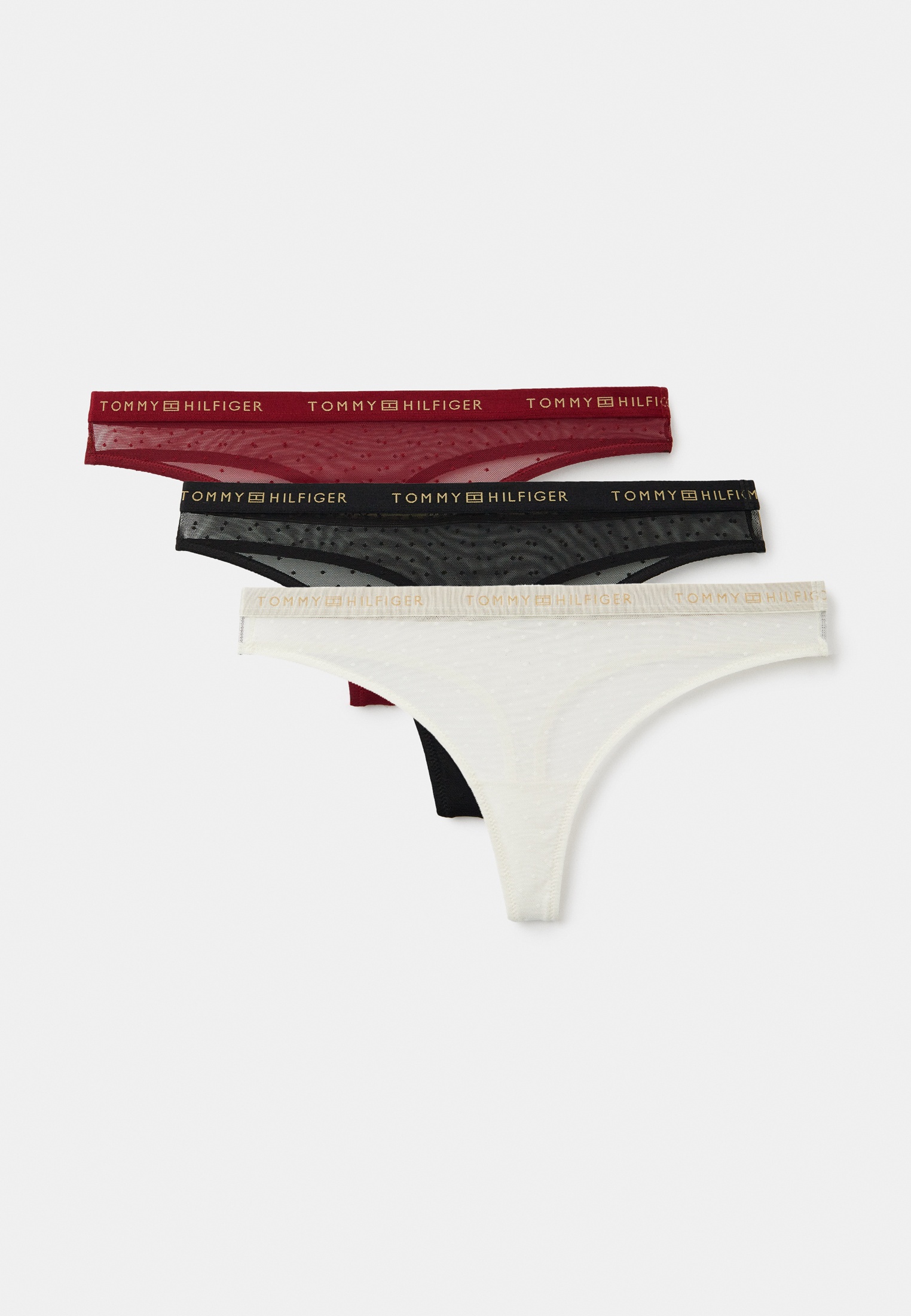 Трусы 3 шт. Tommy Hilfiger, цвет: белый, RTLADX944701 — купить в ...