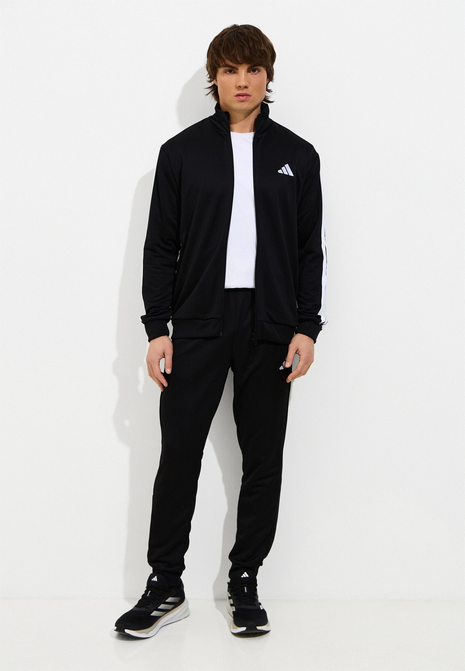 Костюм спортивный adidas M 3S FT TT TS, цвет: черный, RTLADY022801 ...