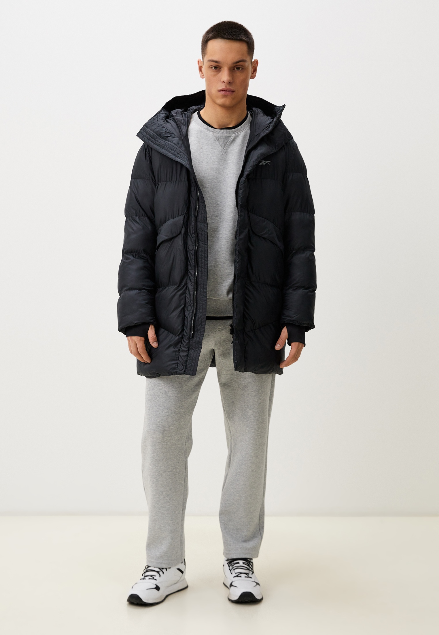 Пуховик Reebok KENNY JACKET FL, цвет: черный, RTLADY433701