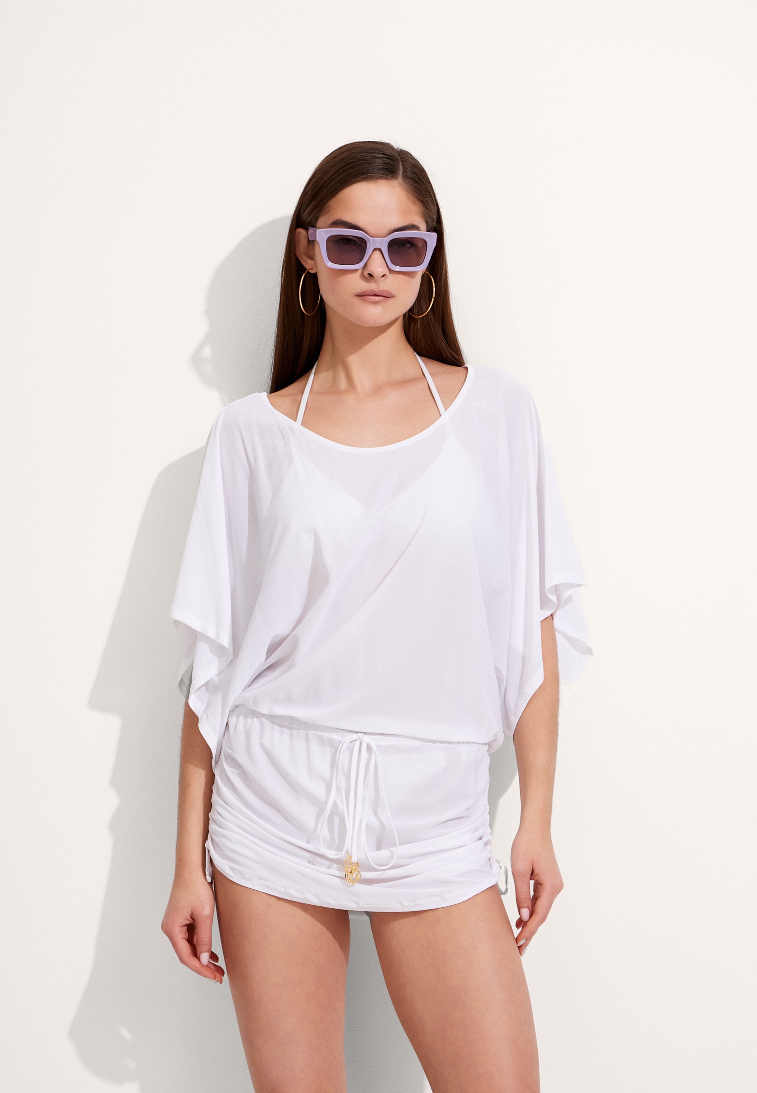 Платье пляжное Luli Fama, цвет: белый, RTLADZ135001 — купить в интернет ...