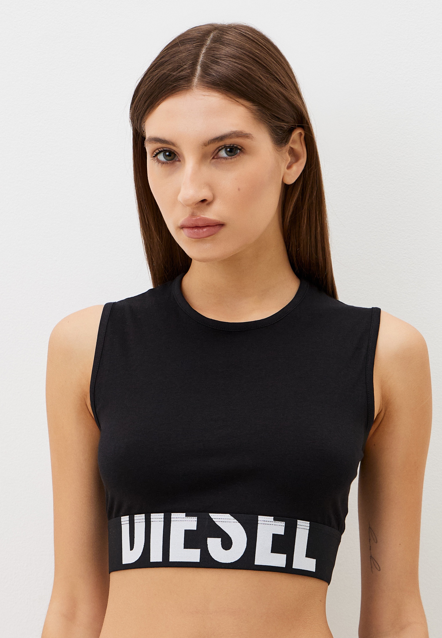 Топ Diesel, цвет: черный, RTLADZ473001 — купить в интернет-магазине Lamoda