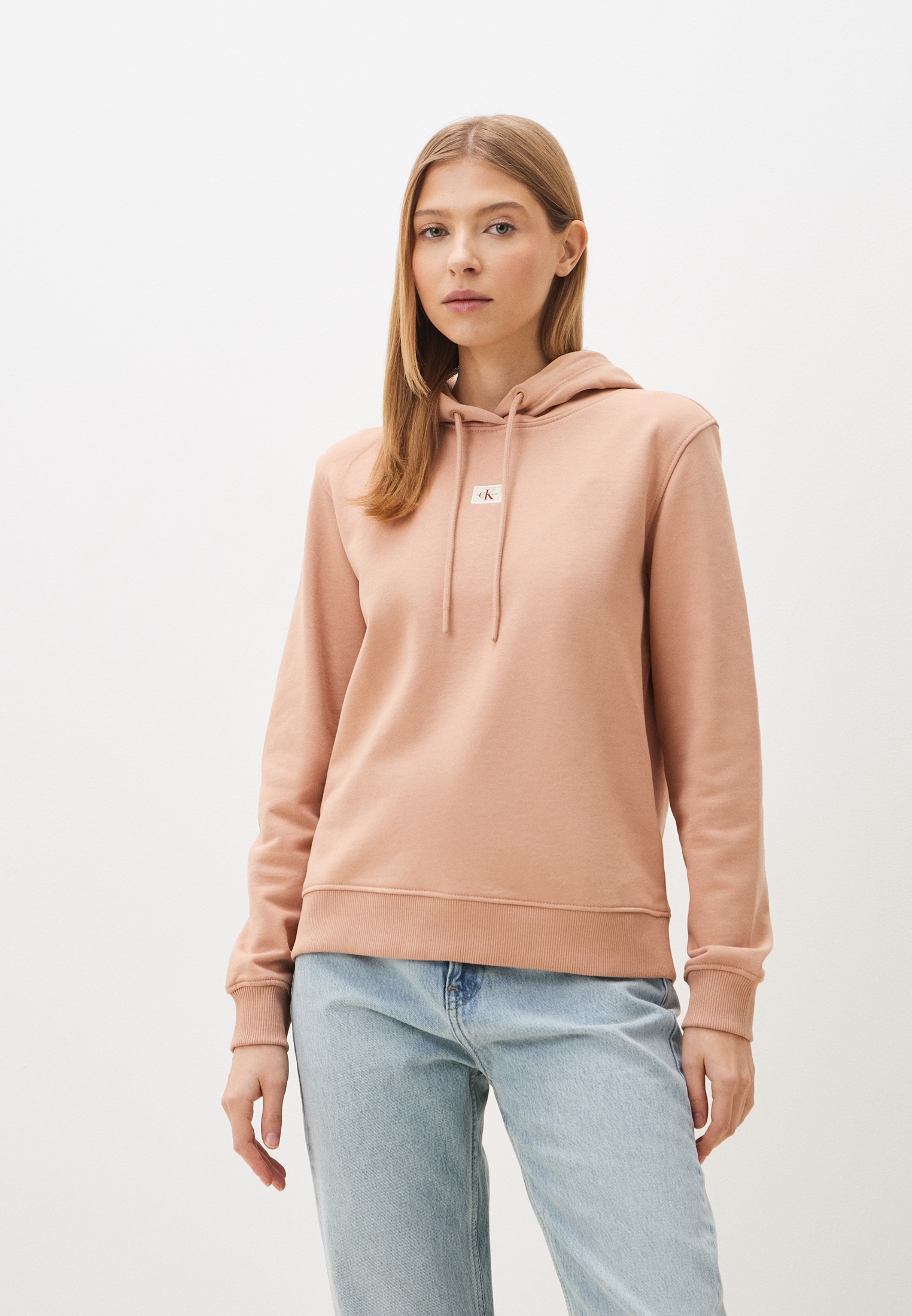 Худи Calvin Klein Jeans, цвет: бежевый, RTLADZ702801 — купить в ...