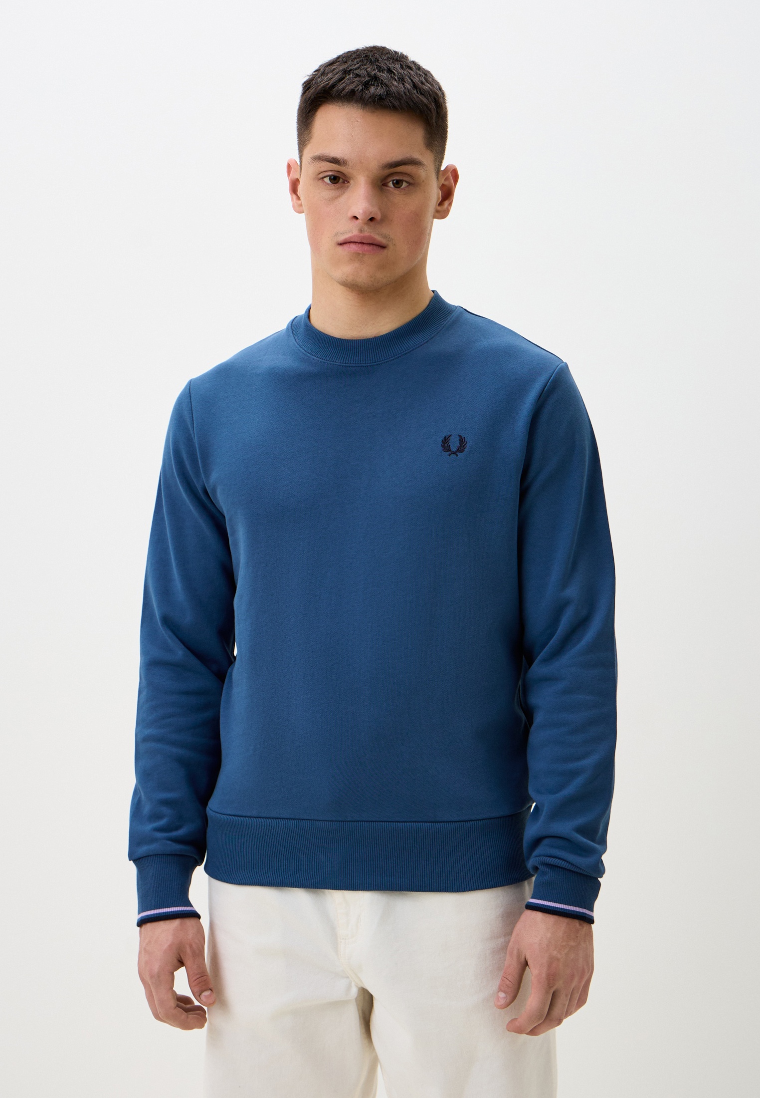 Свитшот Fred Perry M7535, цвет: синий, RTLAEA081001 — купить в интернет ...