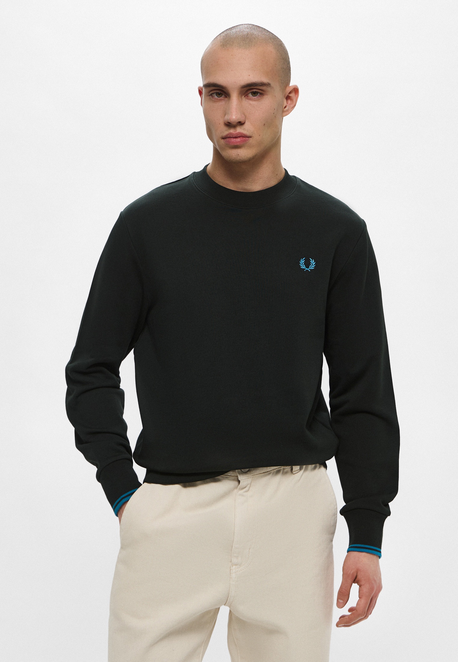 Свитшот Fred Perry M7535, цвет: зеленый, RTLAEA094601 — купить в ...