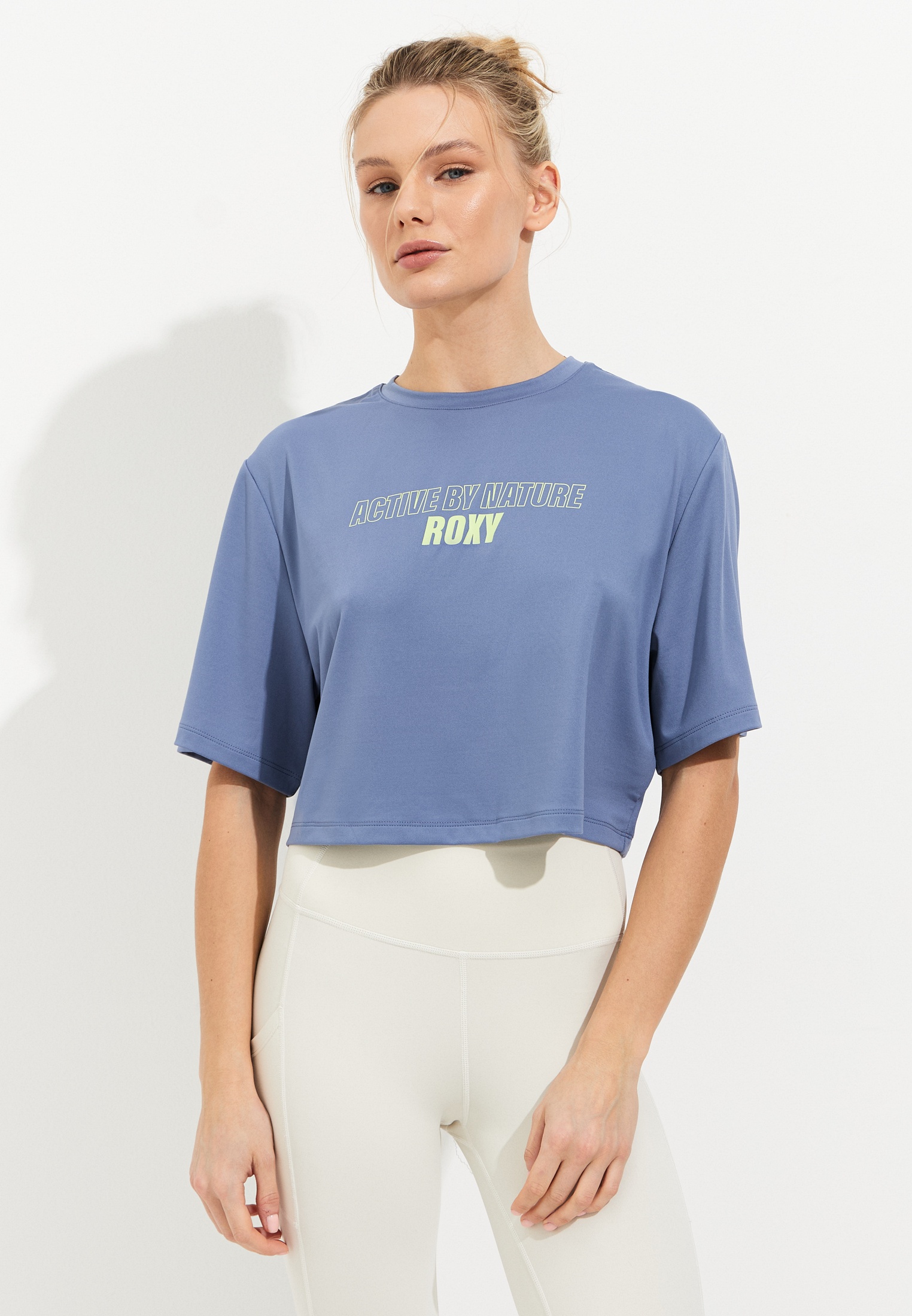 Футболка Roxy BEACH BOUND BOXY TEE, цвет: голубой, RTLAEA107001 ...