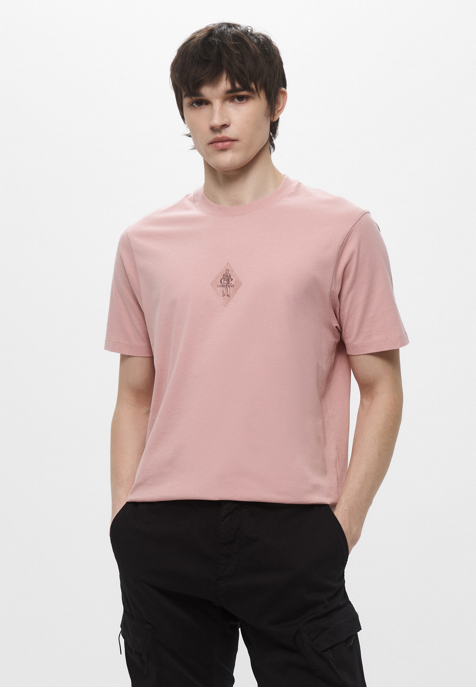 Футболка C.P. Company 30/1 JERSEY FRONT AND BACK LOGO T-SHIRT, цвет ...