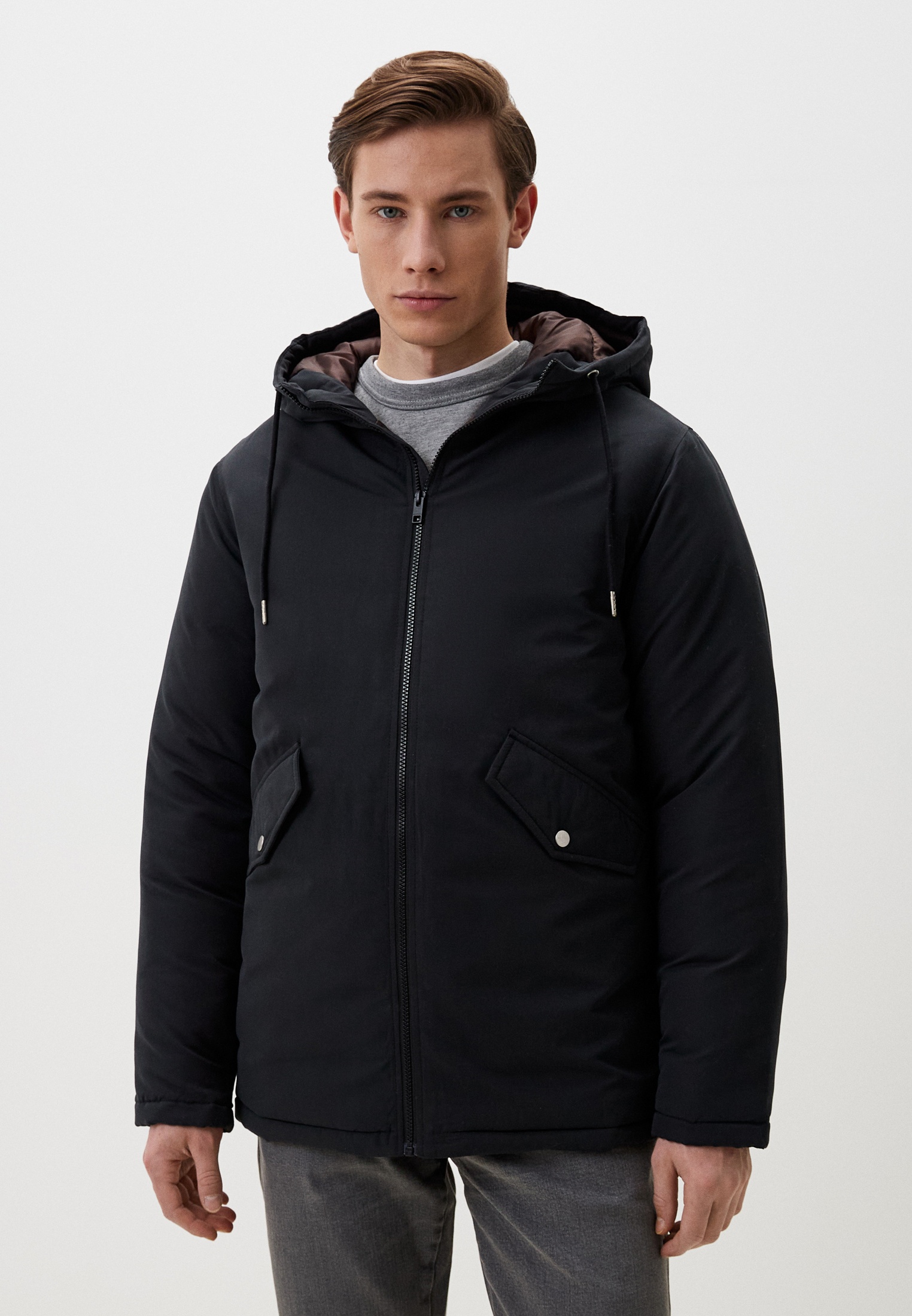 Куртка утепленная Jack & Jones, цвет: черный, RTLAEA902102 — купить в ...