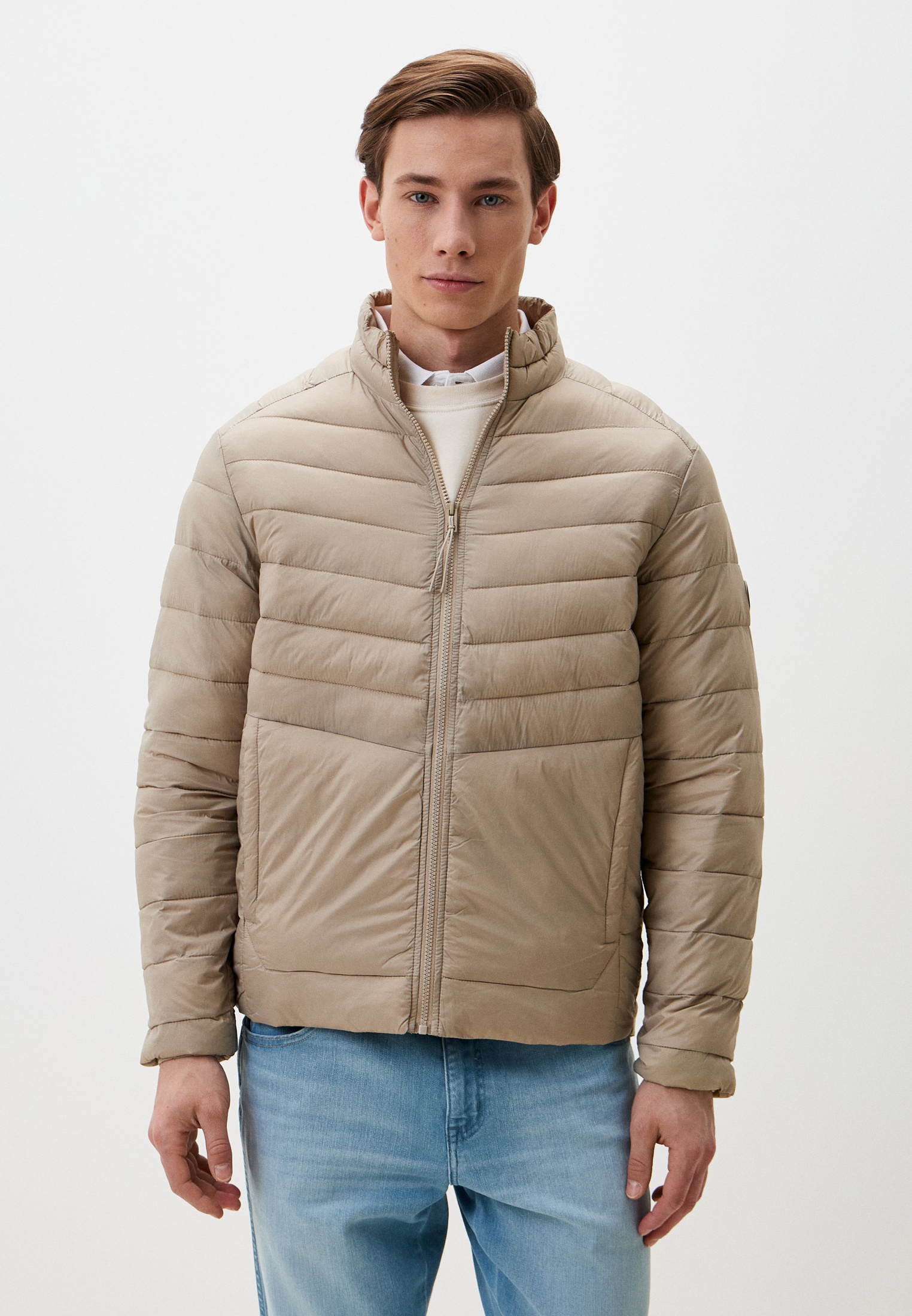 Куртка утепленная Jack & Jones, цвет: бежевый, RTLAEA906401 — купить в ...