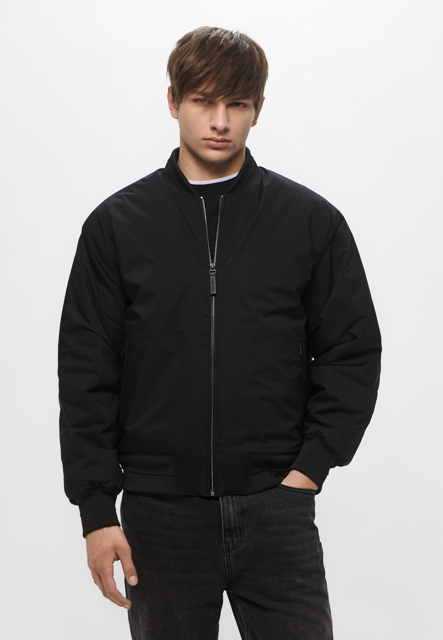 Бомбер Calvin Klein, цвет: черный, RTLAEB482801 — купить в интернет ...