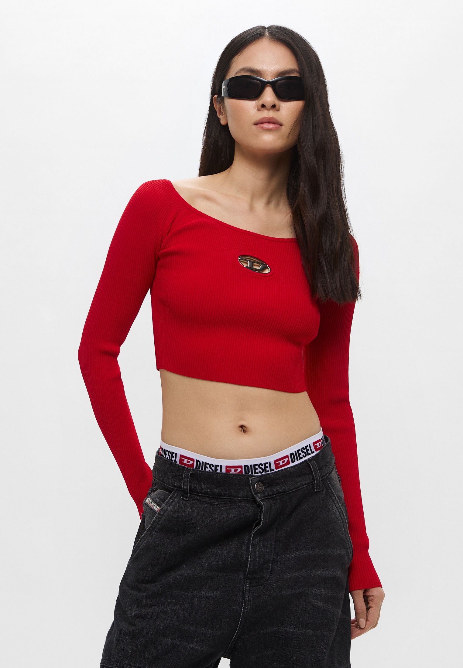 Топ Diesel, цвет: красный, RTLAEB797301 — купить в интернет-магазине Lamoda