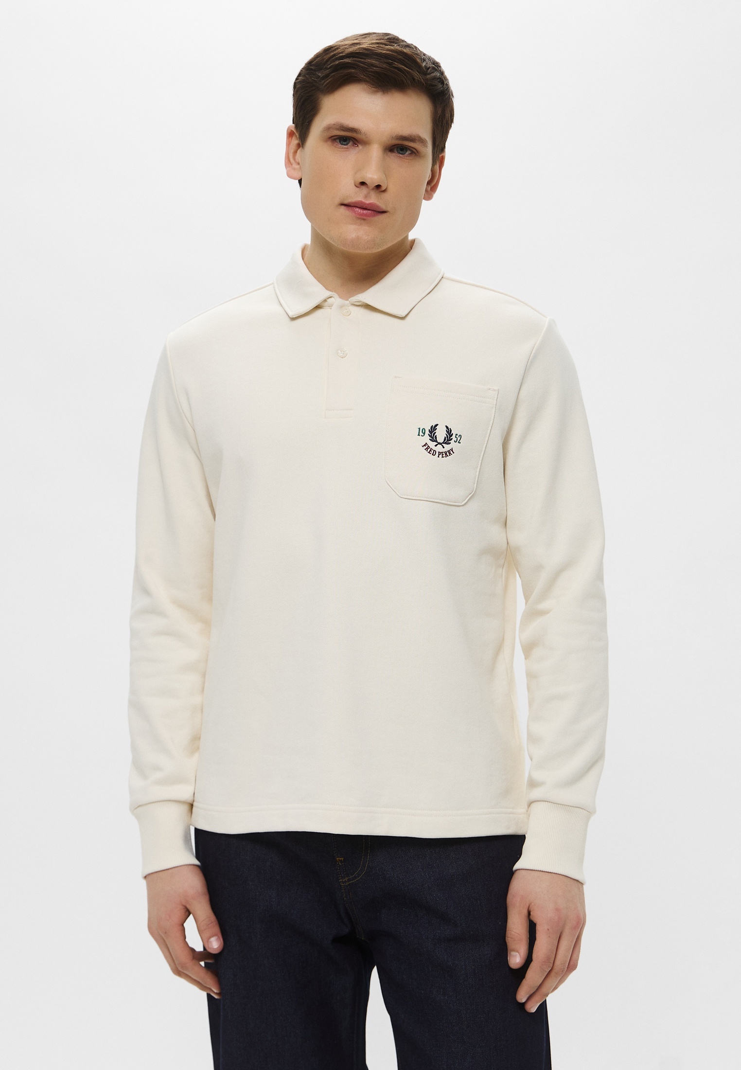Свитшот Fred Perry M9846, цвет: бежевый, RTLAEE878801 — купить в ...