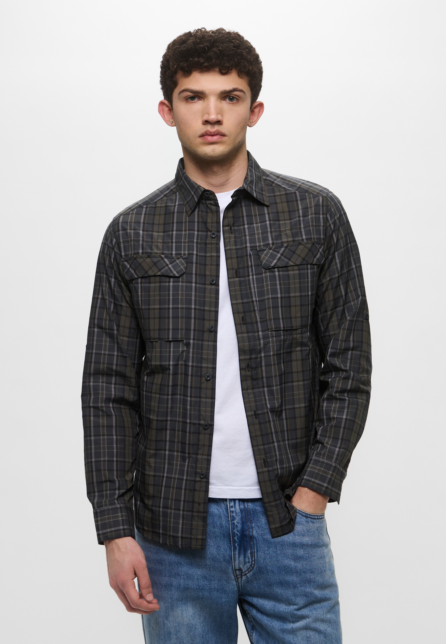 Рубашка The North Face M SEQUOIA PLAID SH, цвет: серый, RTLAEF069401 ...
