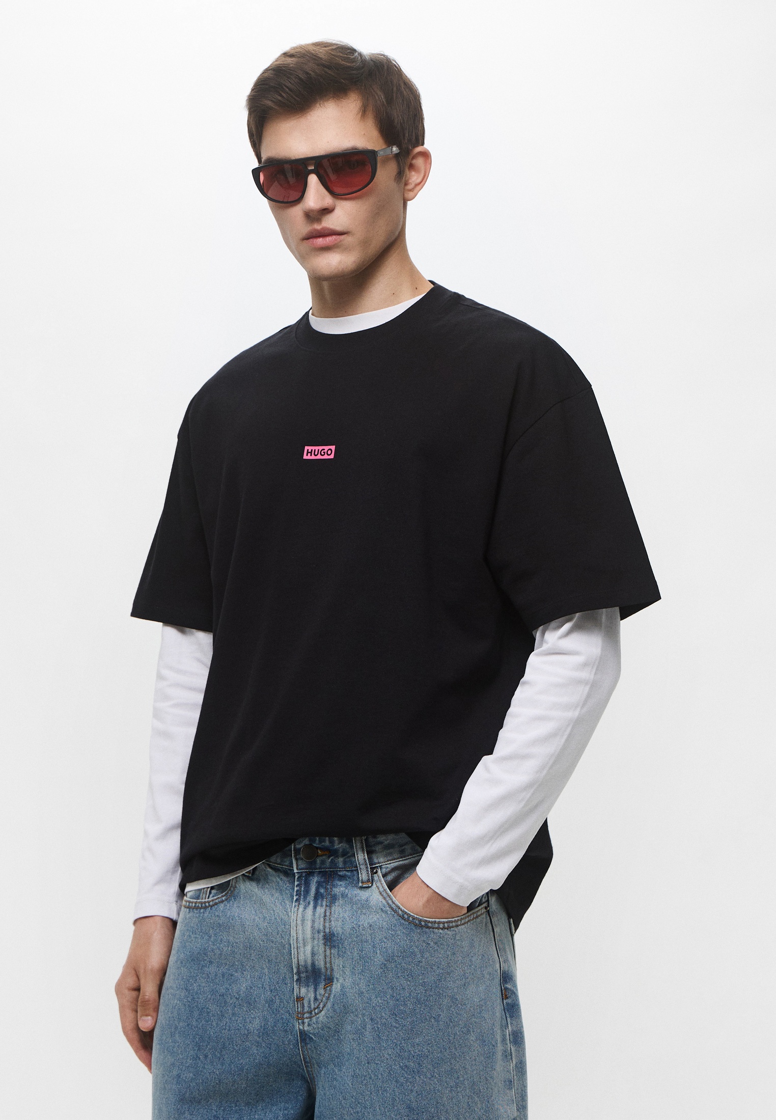 Футболка Hugo, цвет: черный, RTLAEG215301 — купить в интернет-магазине ...