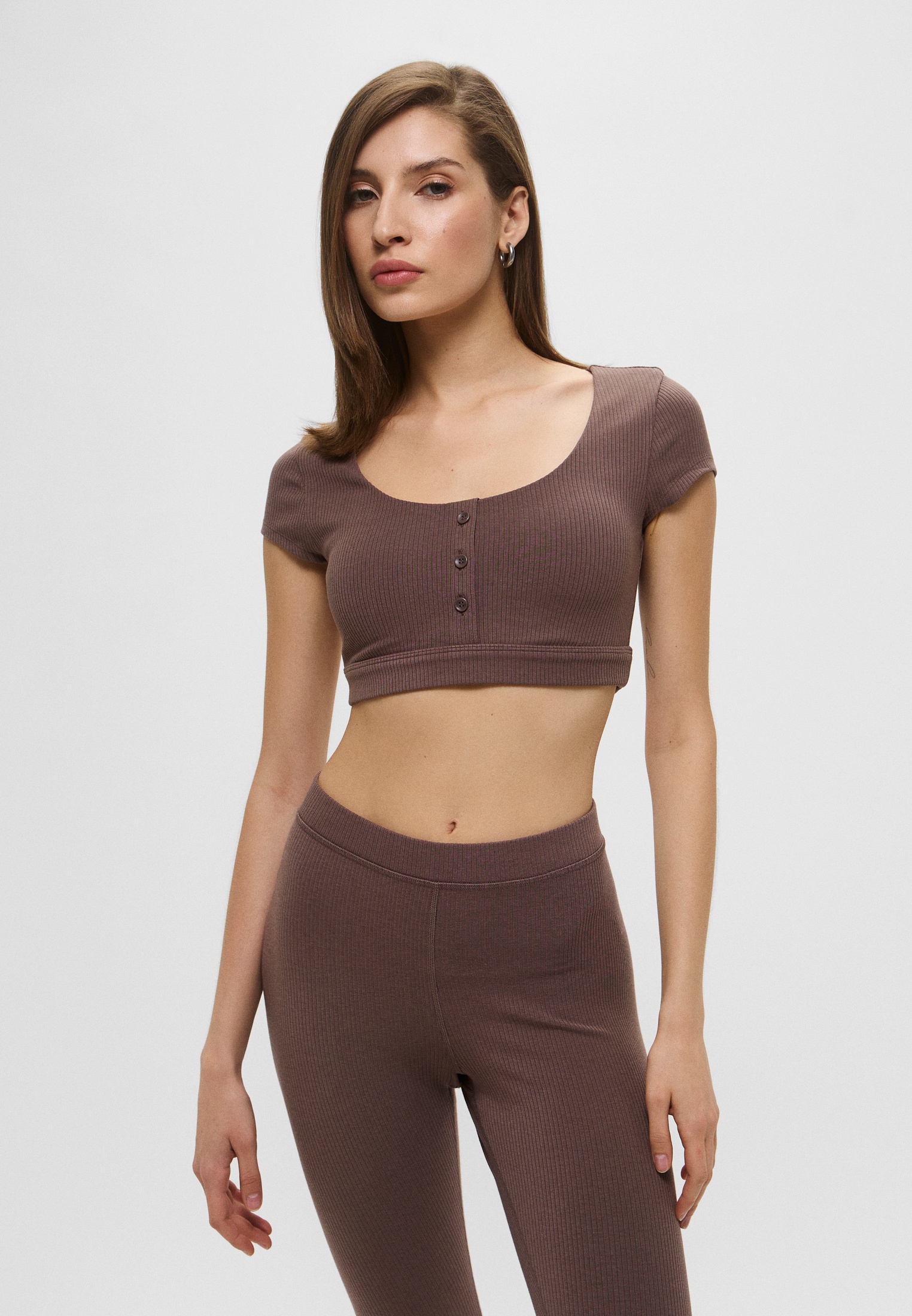 AloYogaТопBlissfulHenleyBraTop