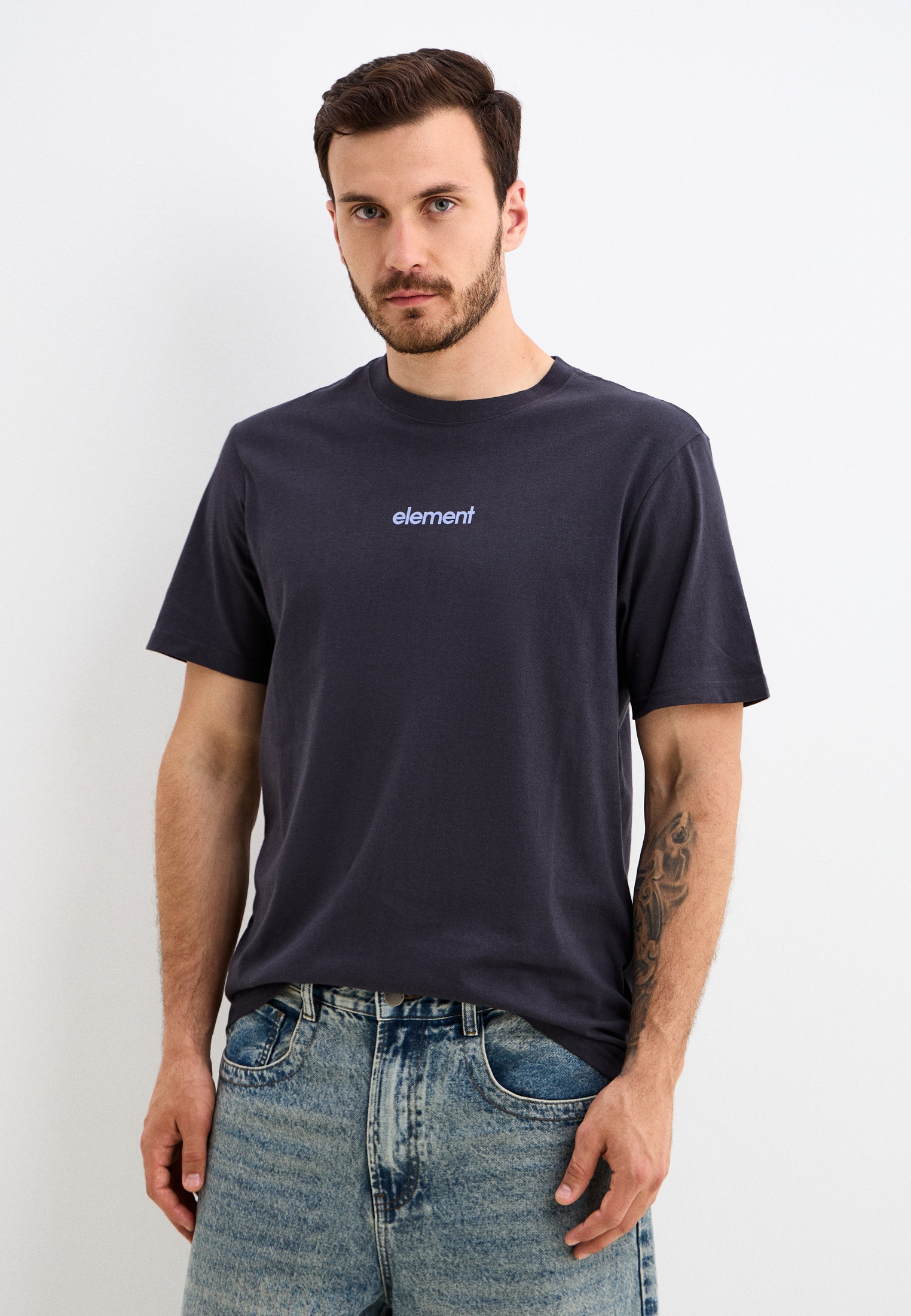 Футболка Element SIMPLE LOGO SS, цвет: серый, RTLAEK305201 — купить в ...