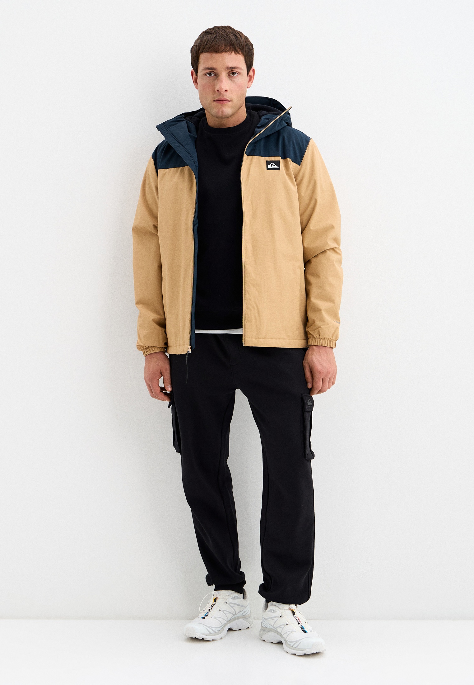 Ветровка Quiksilver OVERCAST 3K WARM JACKET, цвет: бежевый