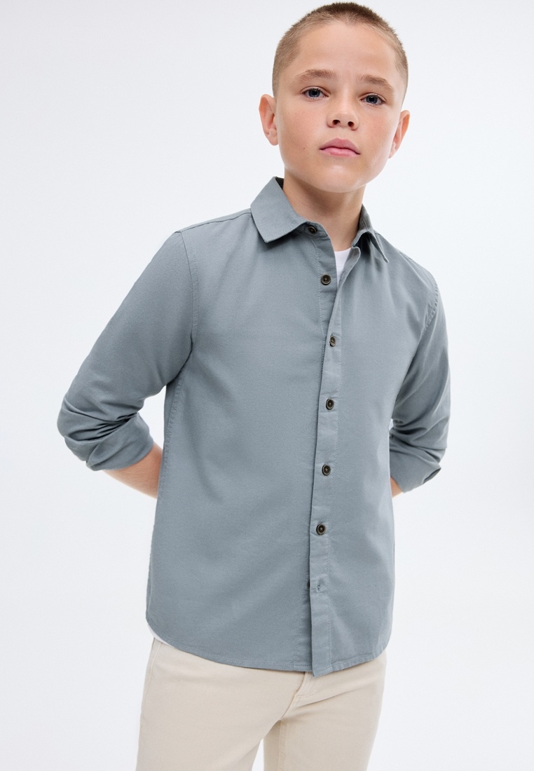 Рубашка Mango Kids POL, цвет: синий, RTLAER775801 — купить в интернет ...