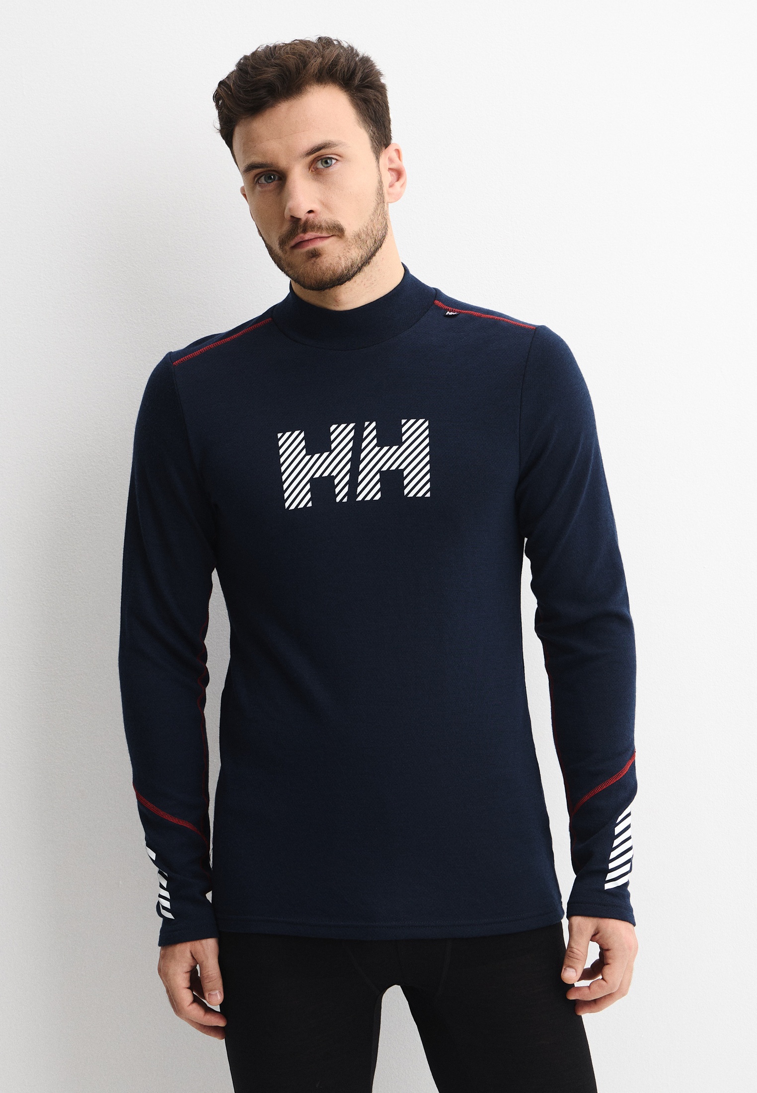 Термобелье верх Helly Hansen LIFA MERINO MIDW LOGO, цвет: синий ...