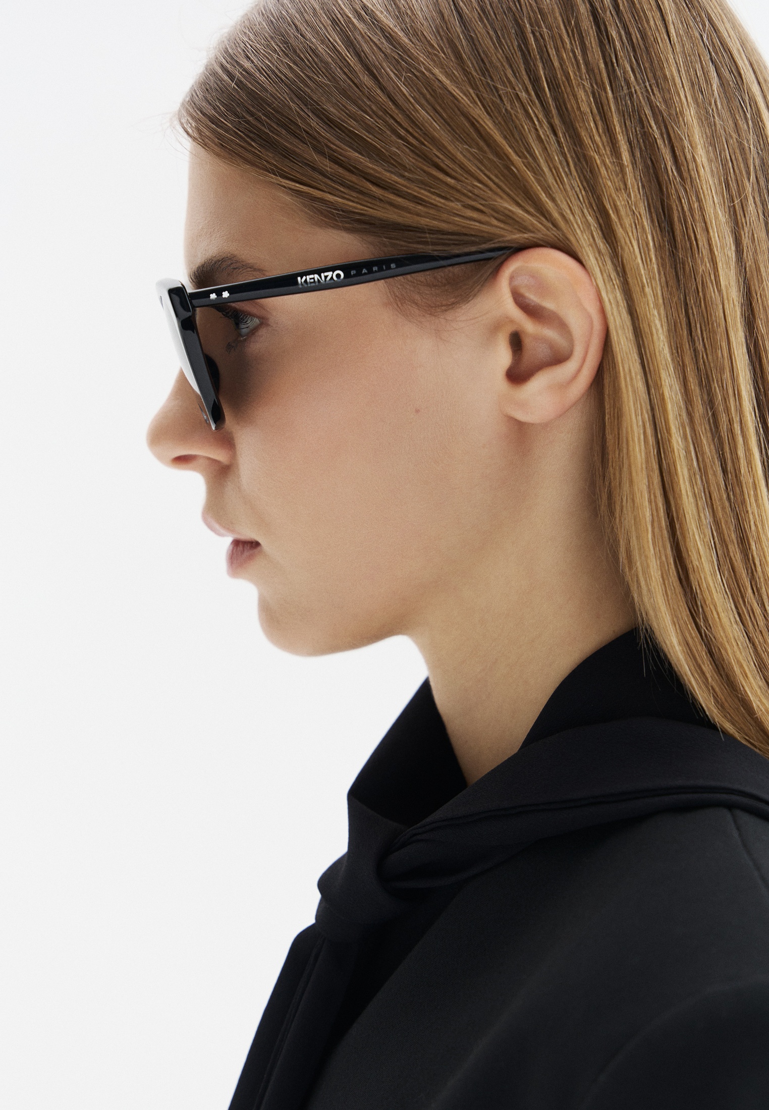 メルケイ 1 Очки солнцезащитные Kenzo KZ40161I 01A, цвет: черный, RTLAEV587101