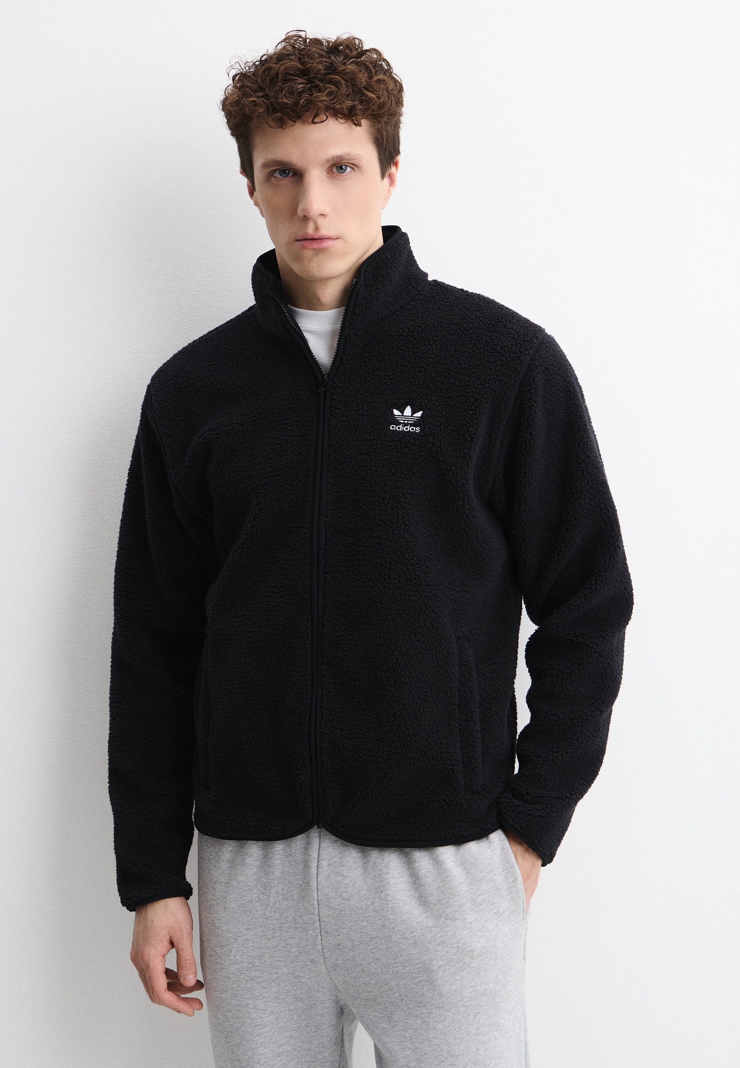 Олимпийка adidas Originals ESSENTIALS JKT, цвет: черный