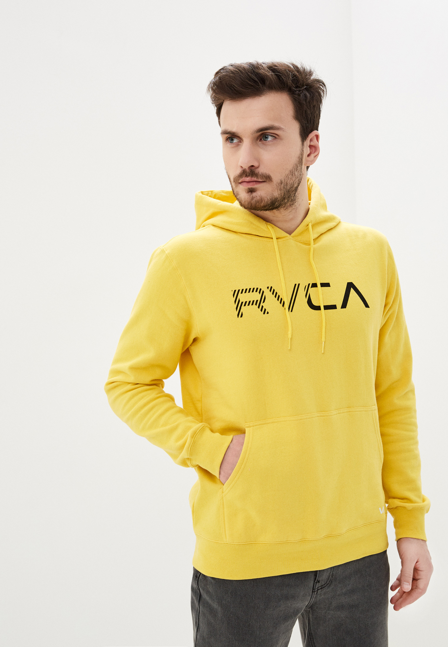 Желтая худи мужская Oversize