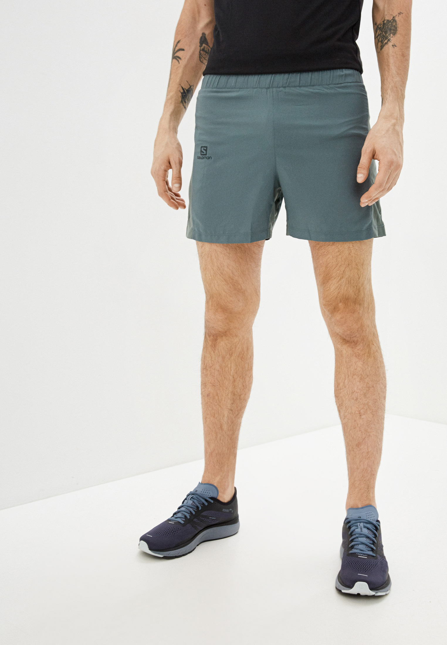 Шорты спортивные Salomon AGILE 5'' SHORT M, цвет: хаки, SA007EMHQZA1 ...