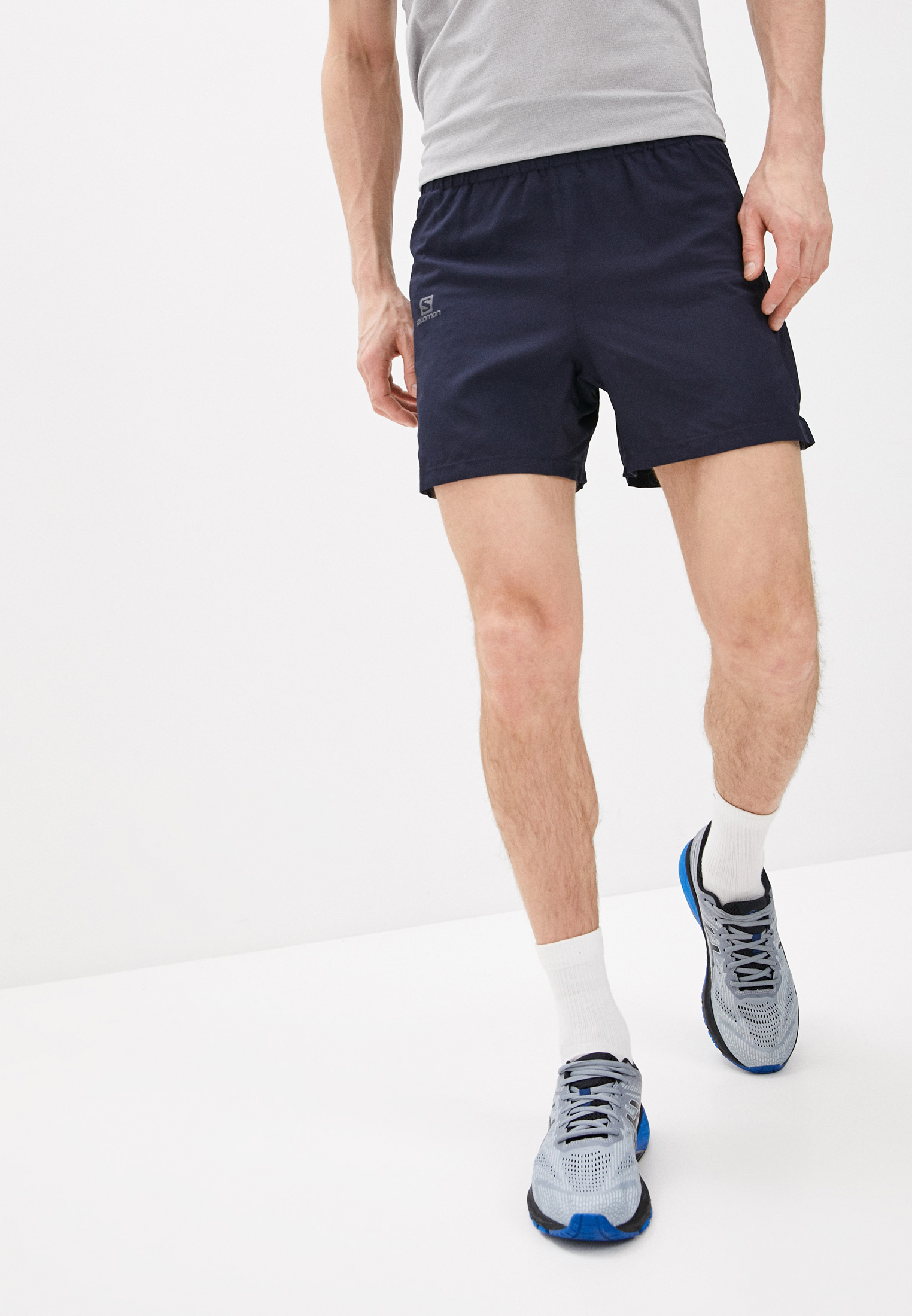 Шорты спортивные Salomon AGILE 5'' SHORT M, цвет: синий, SA007EMLVDV0 ...