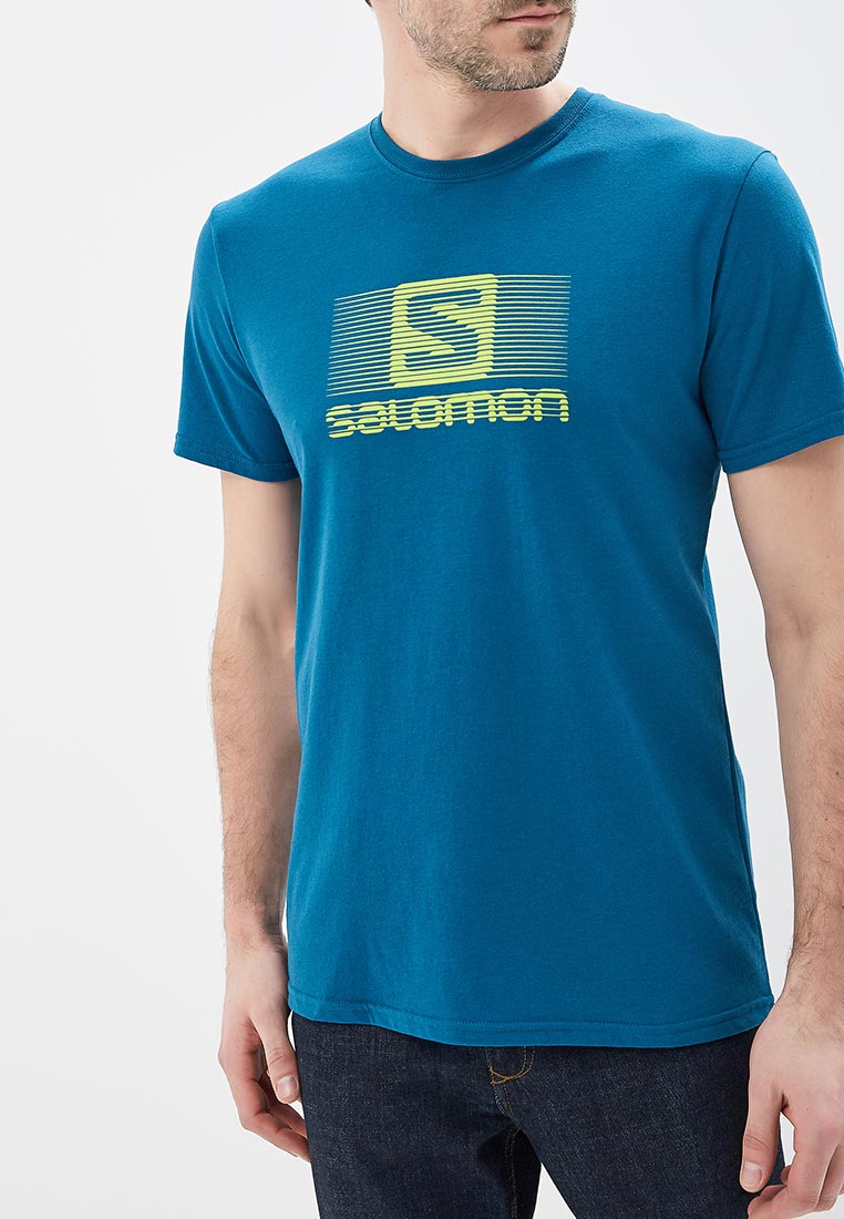 Футболка Salomon BLEND LOGO SS TEE M, цвет: синий, SA007EMZOS51 ...
