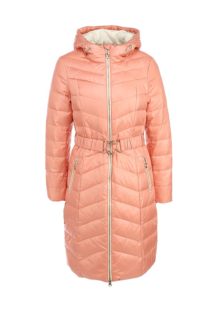персиковый пуховик