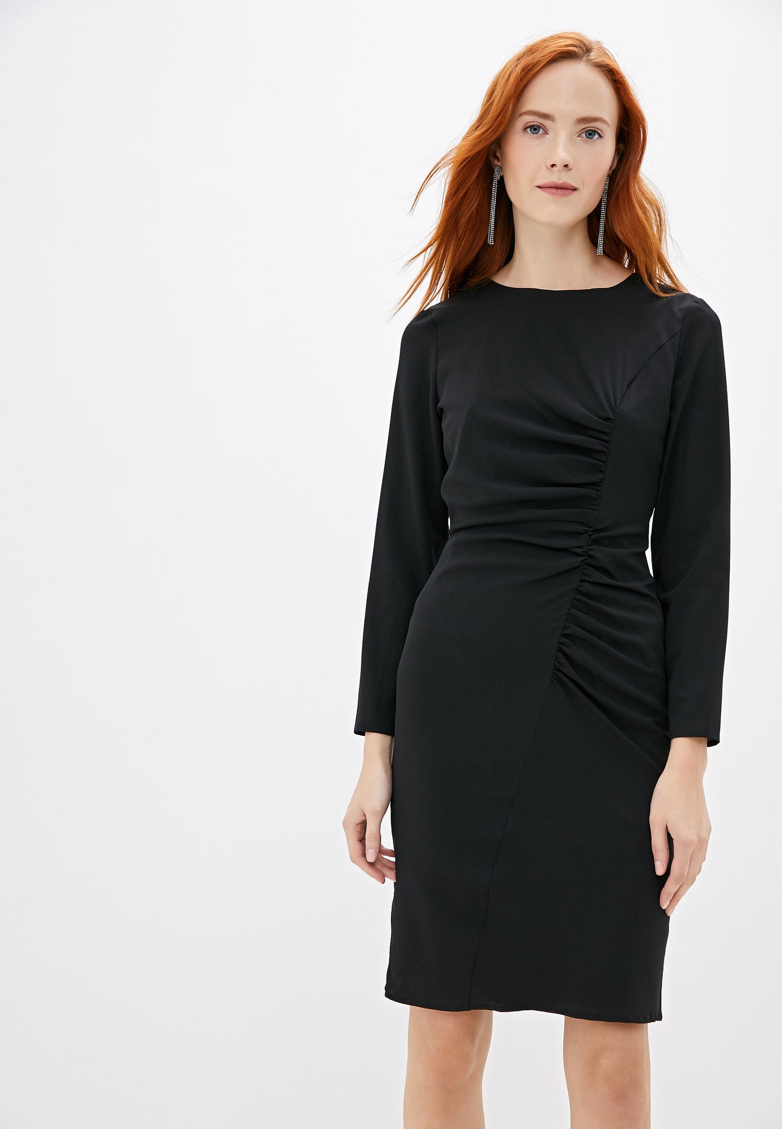 Платье Sisley, цвет: черный, SI007EWFVDK9 — купить в интернет-магазине ...