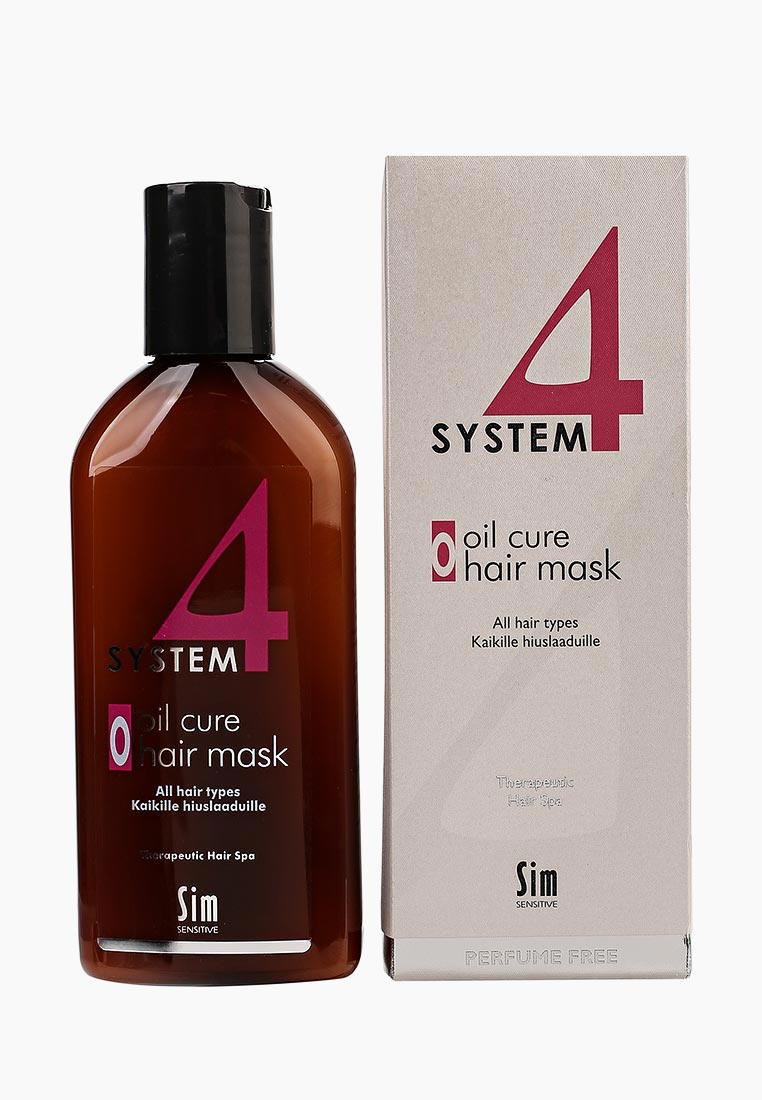 Маска для волос Sim Sensitive Терапевтическая "О" SYSTEM 4 Oil Cure Hair Mask «O» , 215 мл, цвет