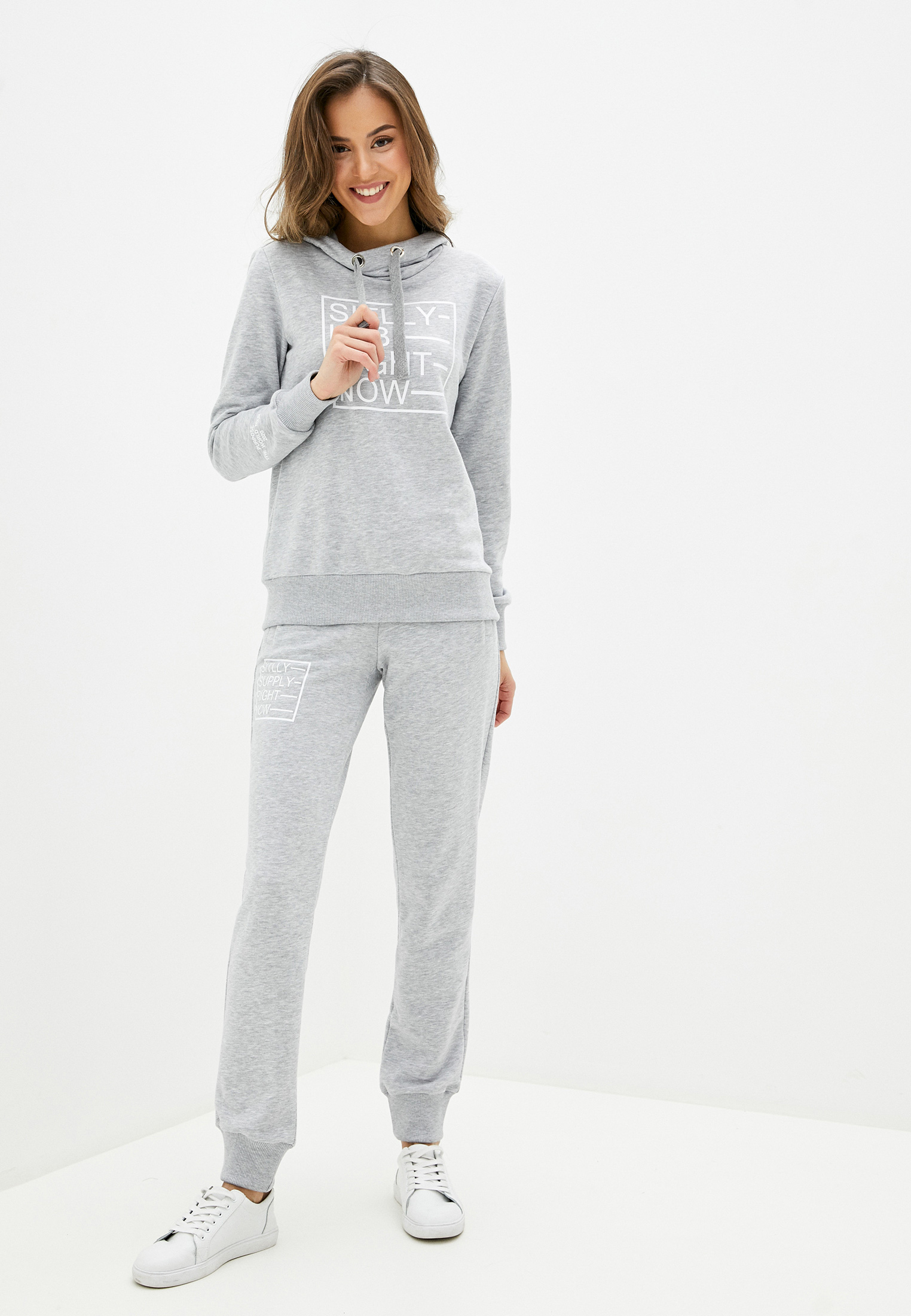Купить Серый Спортивный Костюм Женский