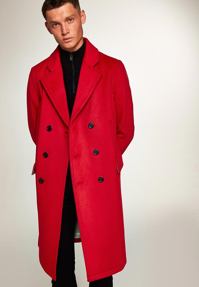 Пальто мужское минск. Magenta пальто мужское CTM-02. Topman пальто красное мужское. Пальто двубортное Topman.