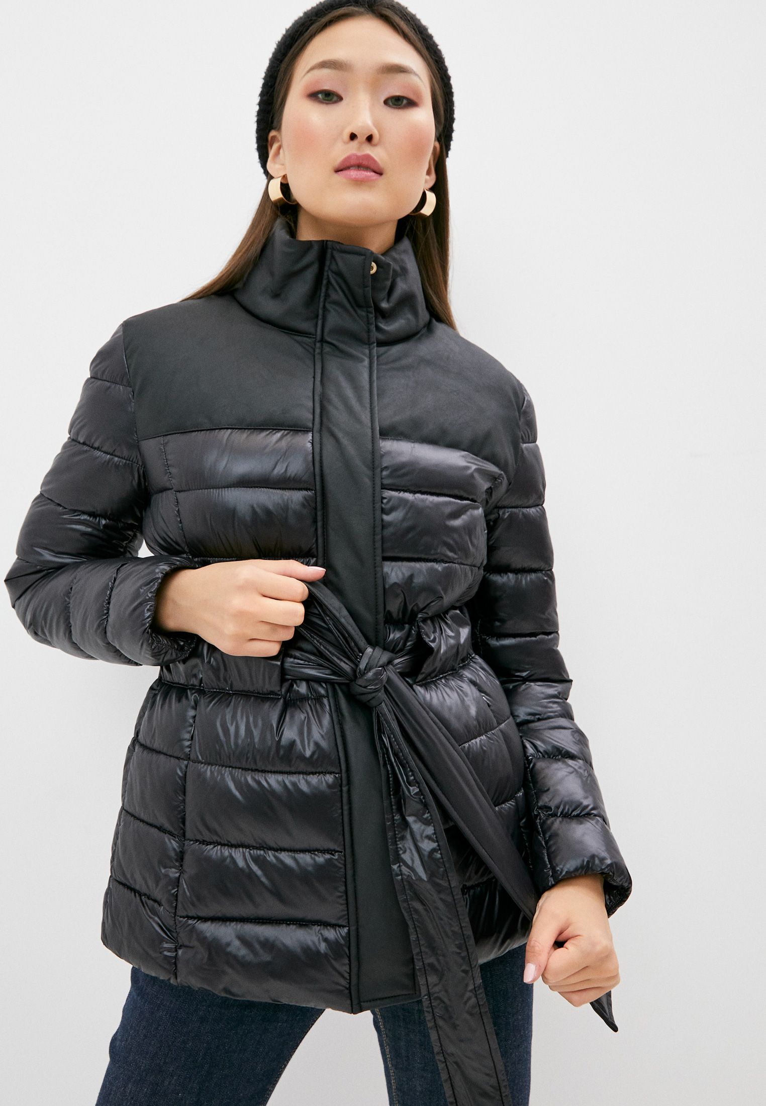 Trussardi куртка утепленная женская черная