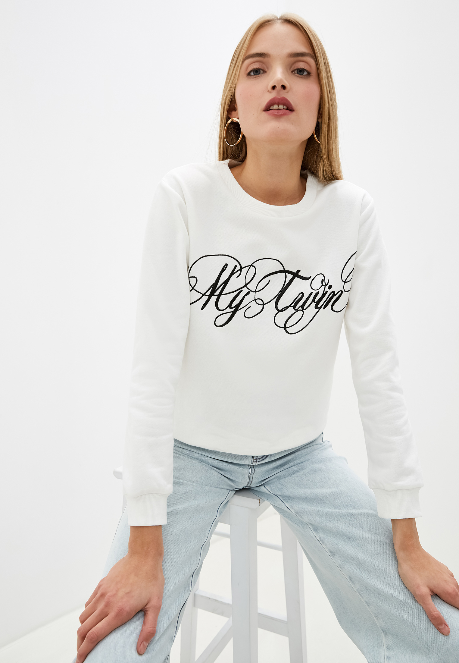 свитшот twinset белый. джемпер twinset milano my twin артикул tw008ewfzwh4. свитшоты женские модные. свитшот. Concept club толстовка розовая женская.