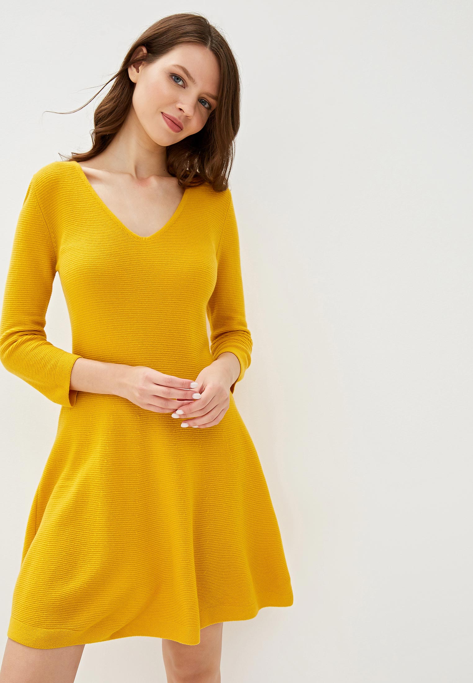 Платье United Colors of Benetton, цвет: желтый, UN012EWFVAE8 — купить в ...