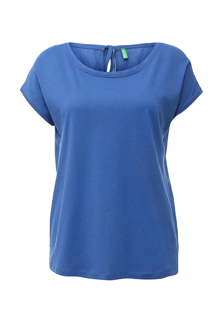 Купить синюю майку. United Colors of Benetton футболка. Синяя майка женская. Голубая футболка женская. Футболка синего цвета.