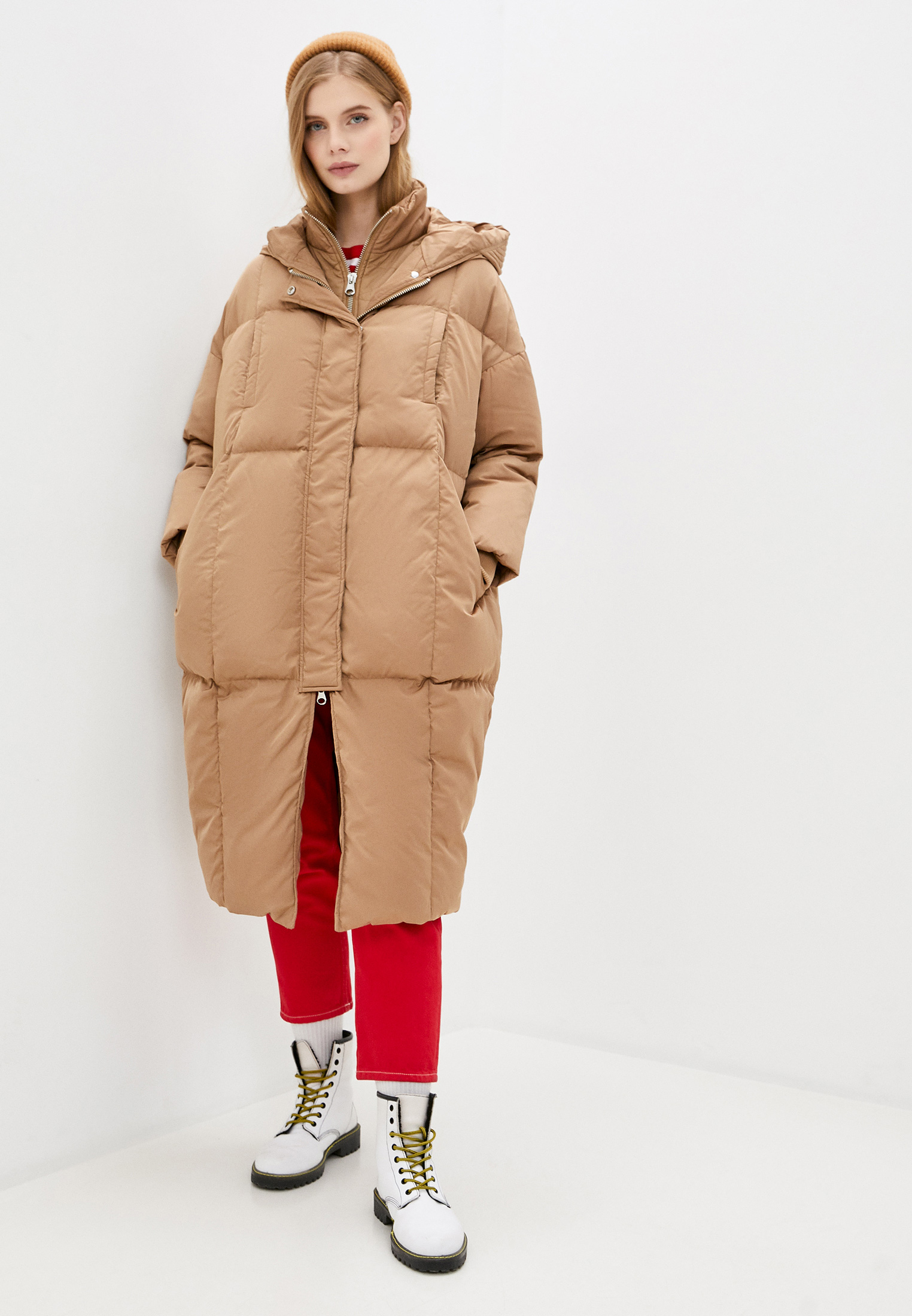 Пуховик United Colors of Benetton, цвет: коричневый, UN012EWJZDX1 ...