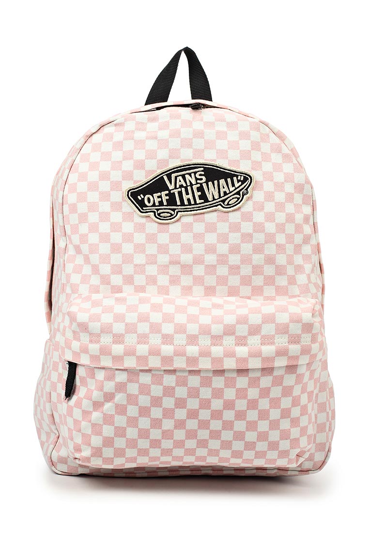 peach colored checkered vans