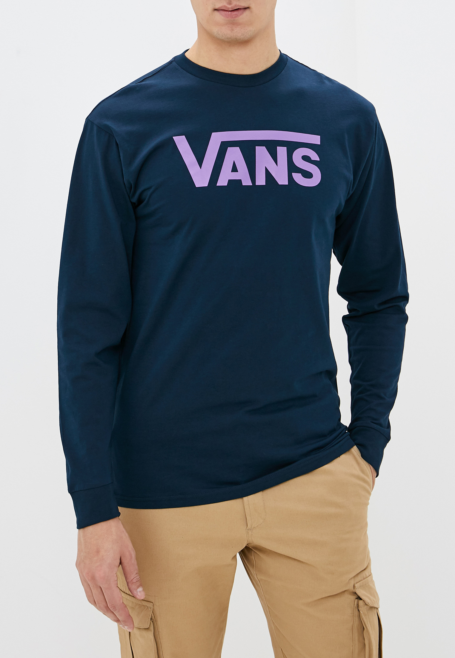 Лонгслив Vans, цвет: синий, VA984EMHNAK4 — купить в интернет-магазине ...