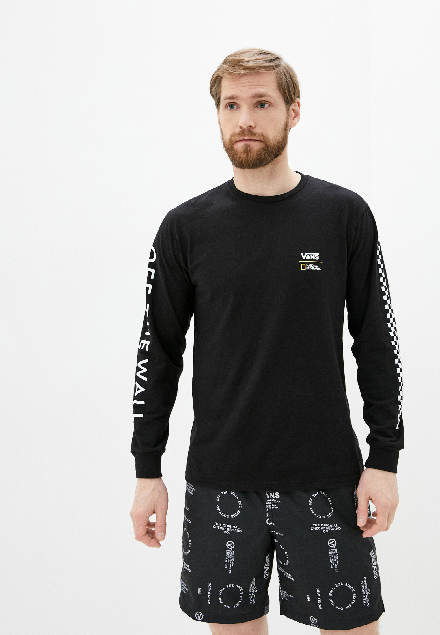 Лонгслив Vans MN VANS X NATIONAL GEOGRAPHIC, цвет: черный, VA984EMJNQW9 ...