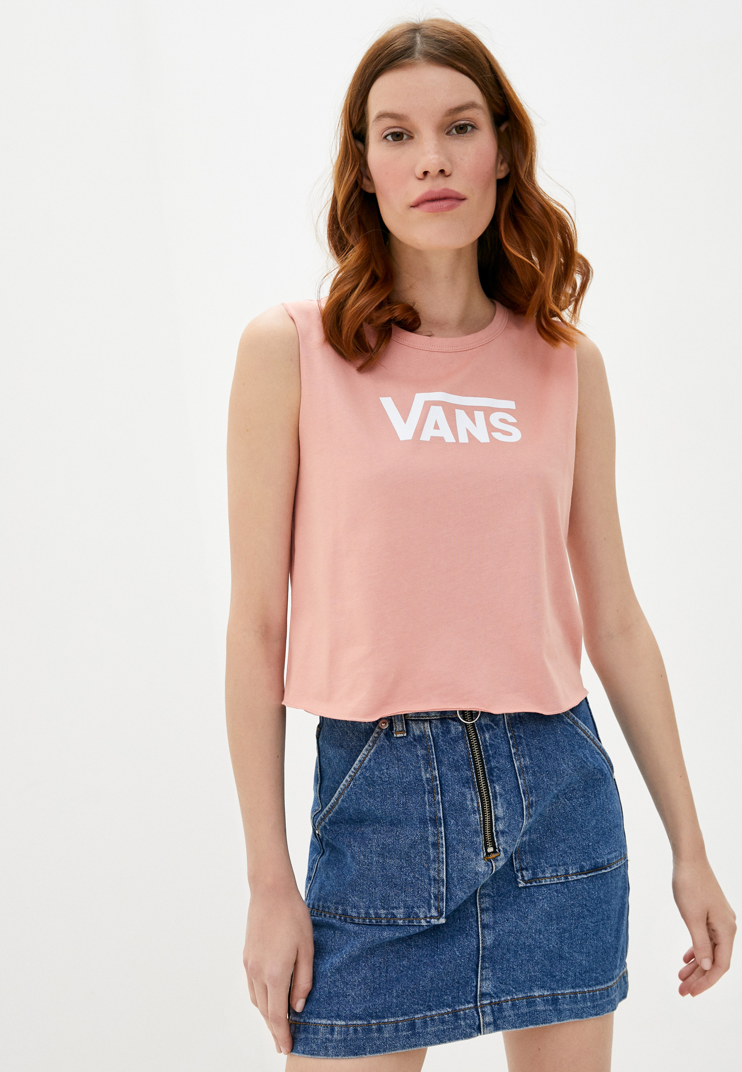 Майка Vans, цвет: розовый, VA984EWKJMI9 — купить в интернет-магазине Lamoda