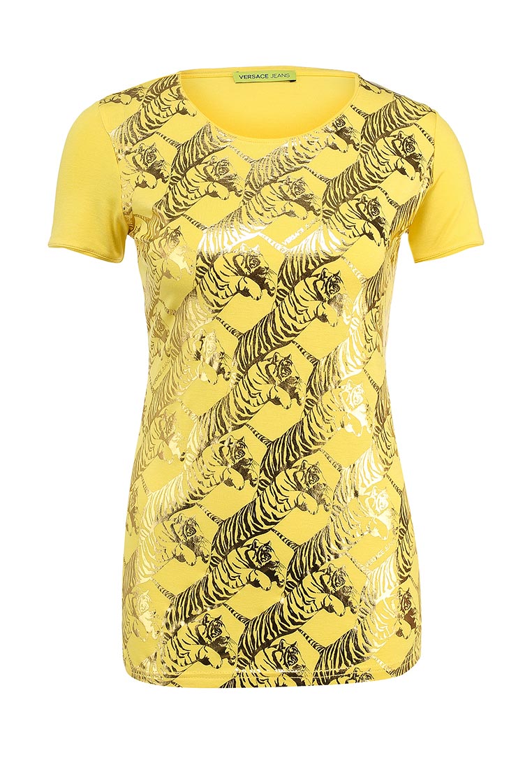 Футболка Versace Jeans, цвет: желтый, VE006EWDUL94 — купить в интернет ...