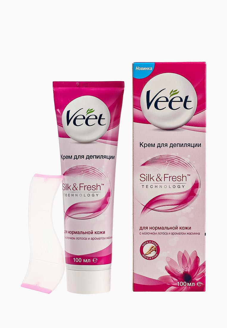 Крем для депиляции Veet для нормальной кожи, 100 мл, цвет: , VE016LWNWF09 — купить в интернет-магазине Lamoda