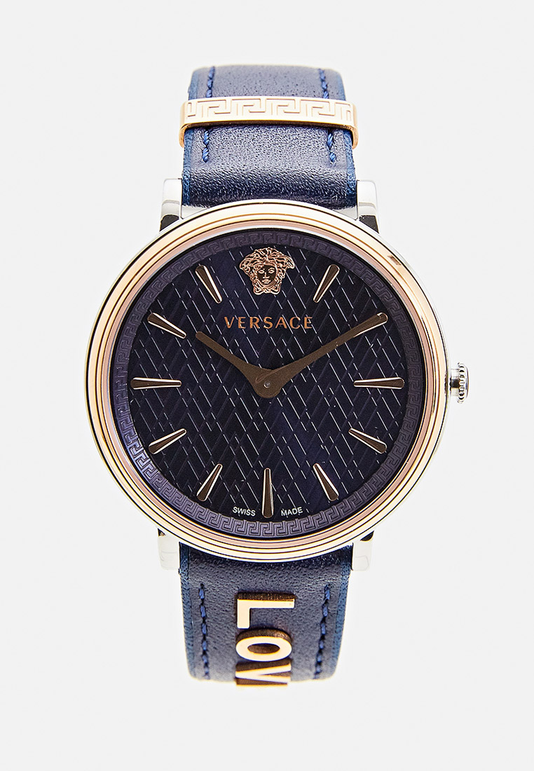 Часы Versace, цвет: синий, VE110DWHOCM4 — купить в интернет-магазине Lamoda